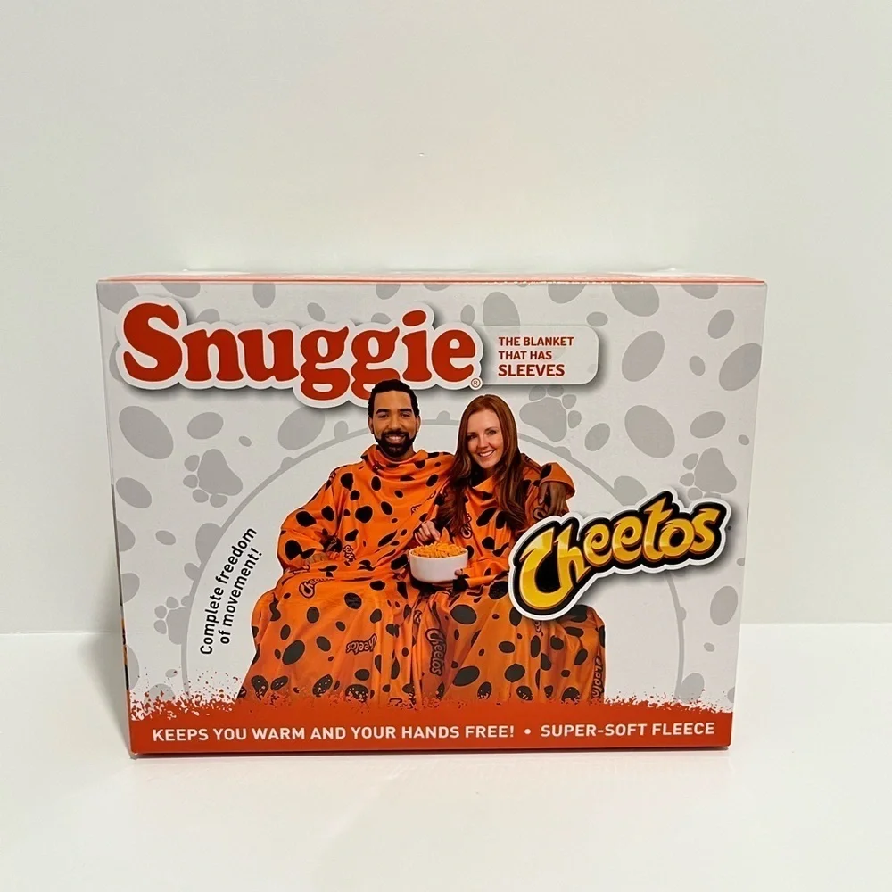 Snuggie Cheetos Super Soft Fleece Blanket With Sleeves